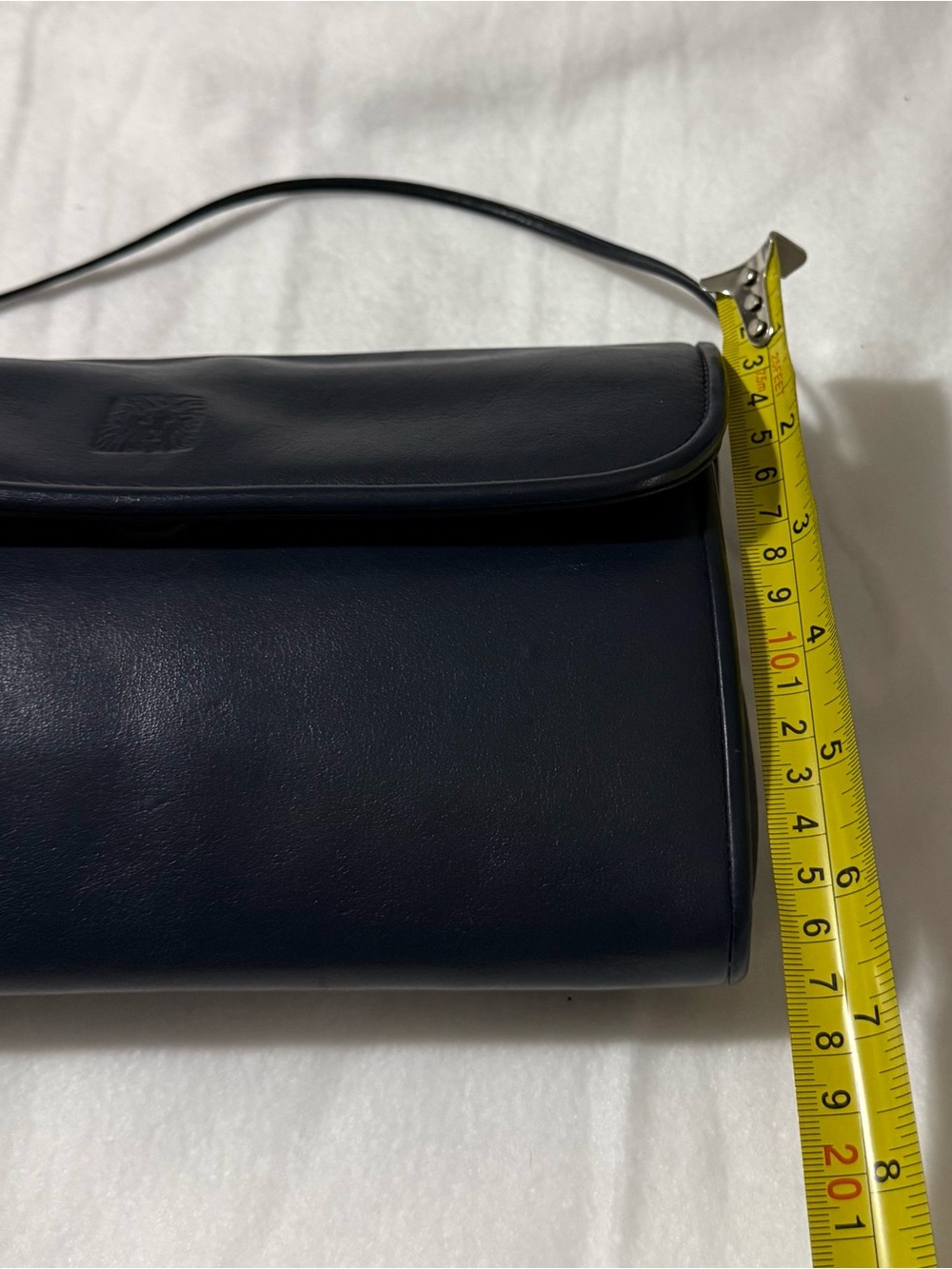 Anne Klein Navy Blue Leather Crossbody Bag - Picture 9 of 9